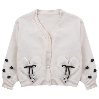 China 2021 girls autumn thin section children knitting cardigan sweater children's long-sleeved cardigan spot wholesale for sale