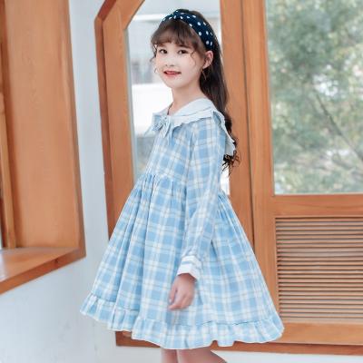 China Lovely children in the fall of 2021 South Korean 100% girls cotton style dress princess dress 6-14 years old girl dress for sale