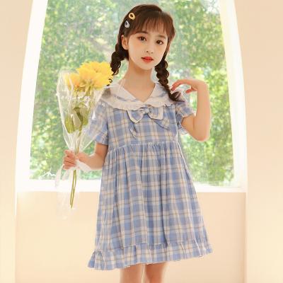 China Plus Size 100% Cotton Princess Dress Little Girls Skirt Soft White Kids Clothing Teenage Girl Toddler Party Dresses Summer And Autumn for sale