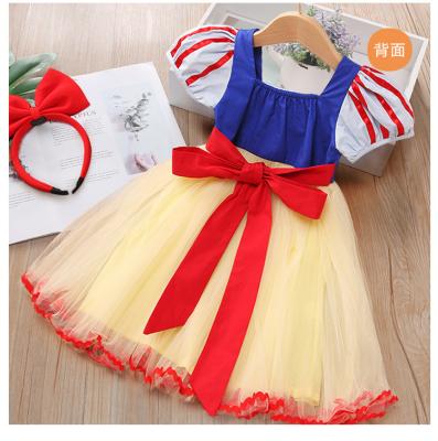 China Princess Snow White Princess Skirt Kids Summer Dress Girls Dresses 2-12 Jasmine Kids Princess Dresses for sale