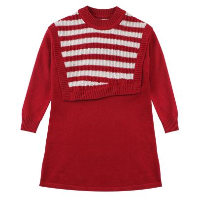 China 2021 High Quality Thin Section Girls Knitting Cardigan Children Long Sleeve Girls Sweater Dress for sale