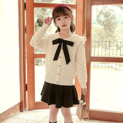 China Korean style girls autumn clothes girl clothes 6-12 years old kids children girls sweaters knitted kids sweater fall clothing 2021 for sale