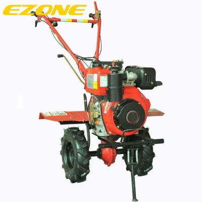 China Rears Diesel Rotary 9HP Tiller With Electric Start Cultivator for sale