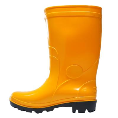 China Steel Toe Rain Boots PVC Rainboots Waterproof Outdoor Size M 35-45 Anti Slip PVC Reusable Rainboots Shoes for sale