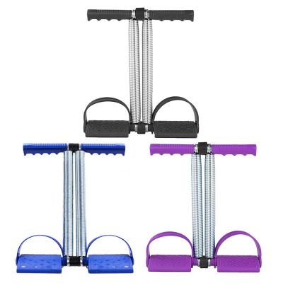 China 2023 New High Quality Elasticity Pedal Hand Pull Up Bar Workout Belly Trimmer Trainer Double Spring Chest Expander Abdomen Exercise Tool for sale