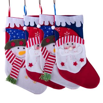 China Polyester Christmas Stocking, Large Christmas Stocking Decoration - 18