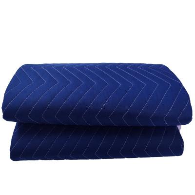 China Traditional heavy duty padded moving blankets moving supplies quilted, lightweight and great utility protection for packing and moving furniture for sale