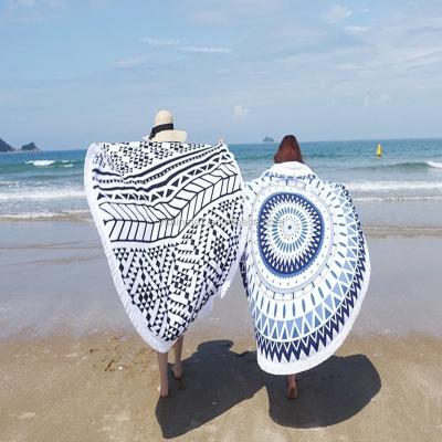 China QUICK DRY promotional items for donut 2016 round beach towel cotton yarn for sale