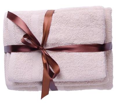 China QUICK DRY Ribbon Gift Packing 100% Cotton 6-Piece Towel Set Premium Factory Made for sale