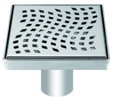 China Strainer Square Stainless Steel Floor Drain For America Market for sale