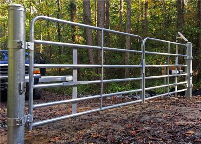 China 1170mm Galvanized Steel Farm Gates Rustproof Livestock 12 Foot Metal Farm Gate for sale