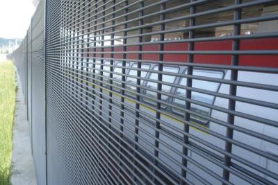 China Steel 7ft High Anti Climb Fencing With 76x12.7mm Mesh For Commercial for sale