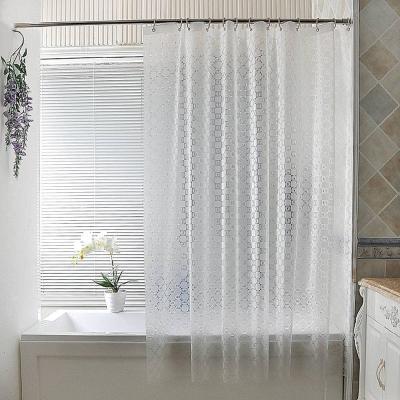 China Sustainable Hot Sale PEVA Bathroom Cortain 3D Design Shower Curtains for sale