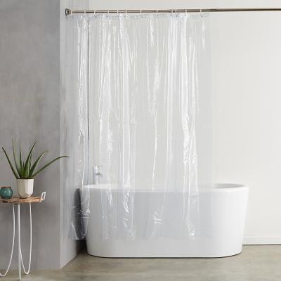 China Viable Hot Selling Bathroom Shower Curtain PEVA Sheer Waterproof Curtain for sale