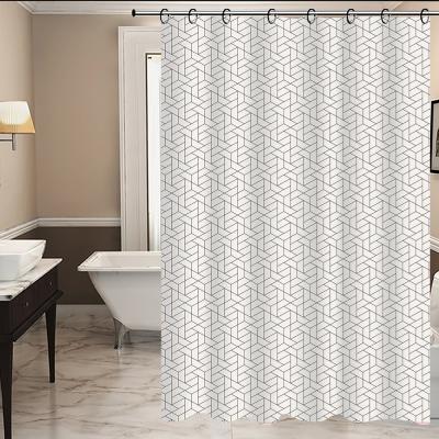 China Sustainable Plastic Peva Curtain Peva Bathroom Curtains Bathroom Bath PEVA Vinyl Shower Curtain for sale