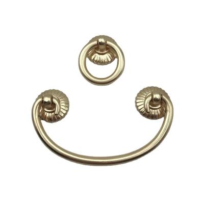 China Hot New Chinese Style Chinese New Style Ring Kitchen Door Handles Cabinet Handle Zinc Alloy Copper Brass Material for sale