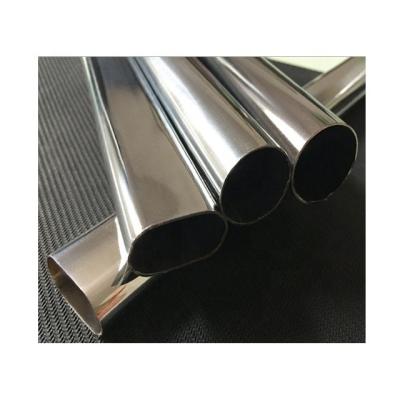 China Structure Pipe Oval 15X30mm 1.2mm Thickness Iron Chrome Pipe 1 Inch Wardrobe Pipe 10 Feet Length For Furniture Pipe for sale