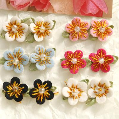 China Earring Bracelet Clothes Decoration 100PCS Chinese Ancient Style Cloth Handmade Flower DIY For Earring Bracelet Clothes Decoration for sale