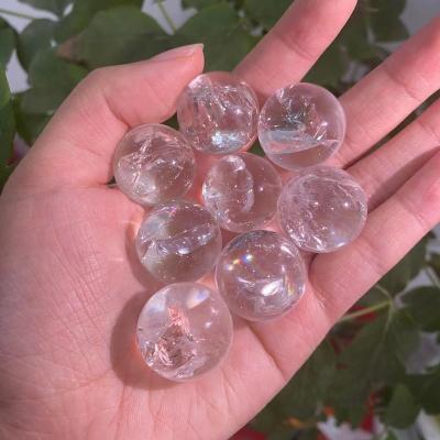 China China 20mm Rainbow Quartz Clear Balls Small Wholesale High Quality Crystal Clear Quartz Sphere For Sale for sale