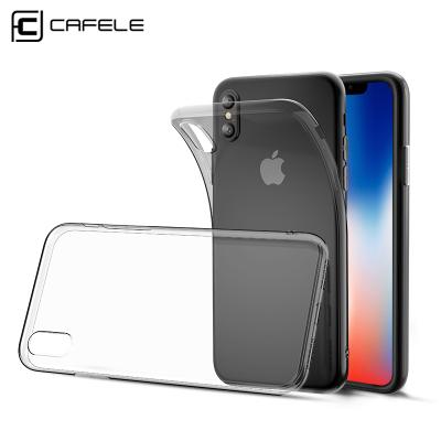 China 100% Original Eco-friendly Wholesale High Clear Phone Case CAFELE Phone Covers Ultra Thin Thin Soft Clear TPU Case For iPhone X Xs Max for sale