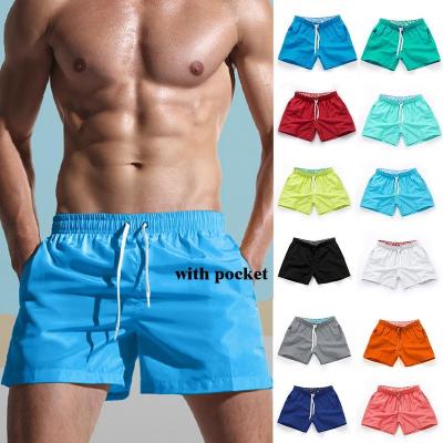 China Solid Sexy Swimsuit Trunks Swimsuit Beachwear Waist Bottoms Swimwear Shorts Plus Size Men Bathing Beach 2021 Summer Men Wear Breathable Surf for sale