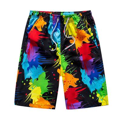 China Plus size Quick-drying mens color shorts beach swim shorts flower surfboard shorts boardshorts boardshorts men women beach swim shorts for sale