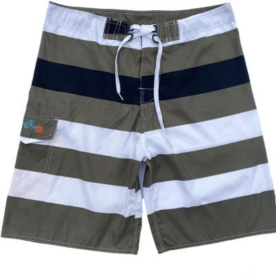 China SIZE 28-30-32-34 Size Men Flat Boardshorts QUICK DRY Surfing Striped Pants for sale