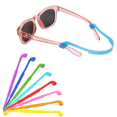 China Convenient Durable Anti-Slip Kids Adjustable Silicone Eye Glasses Strap Sunglasses Retainer Silicone Glass Rope for sale