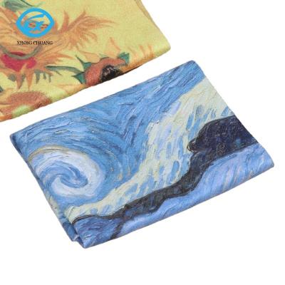 China Oil Painting Glass Eco-friendly Cloth Can Be Customized Microfiber Nano Cloth Glass Cleaning Cloth for sale