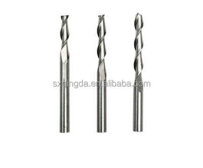 China Processing QINGDA Two Flute Carbide End Mill Leg Tungsten Carbide Ball Nose Wood Straight End Mills for sale