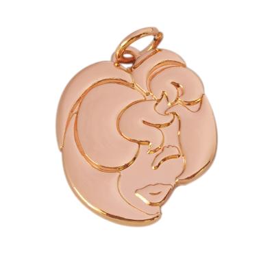 China 2021 CLASSIC High Quality Custom Engraved Metal Charm Logo Jewelry Tags For Pendant Bracelet for sale