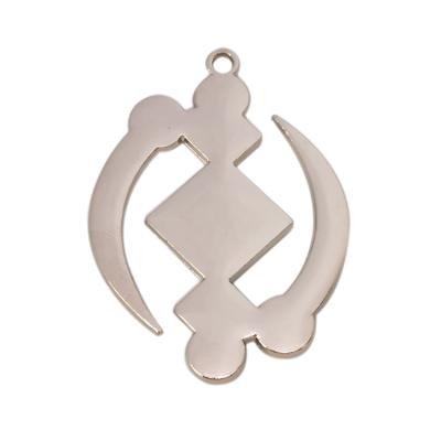 China CLASSIC Zinc Alloy Die Cut Pendant Logo Tags Custom Charm Metal Jewelry Tags for sale