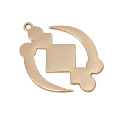 China Factory Outlet CLASSIC Metal Charm Tags Custom Logo Pendant Jewelry Tags For Bracelet for sale