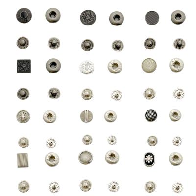 China Garment Accessories Nickel Free Custom 12mm Embossed Logo Press Metal Snap Buttons For Clothes for sale