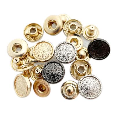 China Custom Engraved Wholesale Nickel Free Metal Logo Metal Clothes Press Button Button With Logo Snaps For Clothing for sale