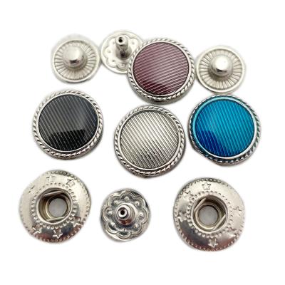 China 12mm Metal Nickel Free Zinc Alloy Custom Engraved Snap Button With Logo For Garment for sale