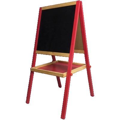 China Double Sides Painting Easel Blackboard Toy Painting Kids Drawing Children Wooden Magnetic Easel for sale