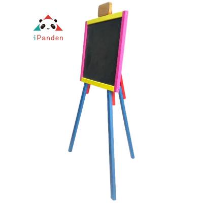 China Stability Wooden Drawing Board For Kids Paint Board Wooden Toys Holding A Wooden Design Blackboard Easel for sale