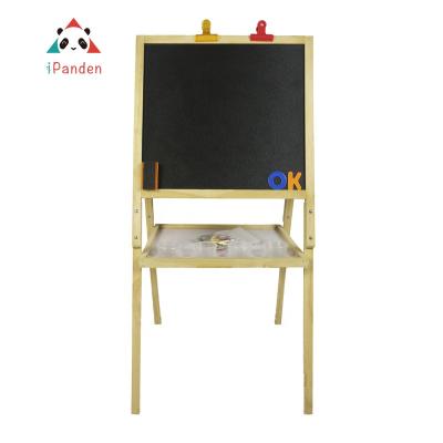 China Wooden Stability Wooden Art Easel Double Sided Magnetic A Easel Blackboard For Kids for sale