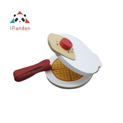 China Baby Action Ability Wooden Training Pancake Machine Toys Cooking Pretend Play Toy For Kids Gifts for sale