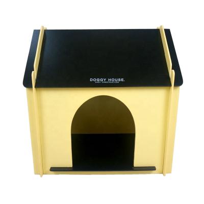 China Wholesale Breathable Outdoor Wooden Dog House Kennel Bed Small Pet Kennel Indoor Wooden Pet House Cage for sale