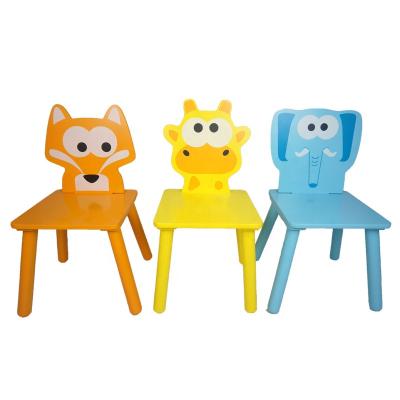 China New Different Cartoon Modern Design Kids Wooden Chair Kids Feeding Chair Furniture For Children for sale