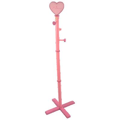 China Kid Cloth and Wooden Wooden Hat Rack/Standing Hanger in Love Heart Shape Design Wooden Furniture for Kids for sale