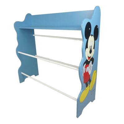 China Easy To Assemble Simple Design Bookshelf Kids Organizer Bookcase Children Shelves Furniture Wholesale Wooden Toys for sale