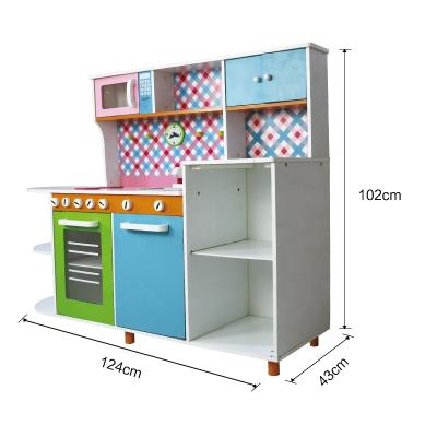 China New Design Kids Toys Recyclable Safety Kids Wooden Kitchen Set Toy Child Play Kitchen Kitchen Set Large Toys for sale