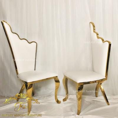 China Moden luxury golden bride and grrom sofa chair for wedding event for sale