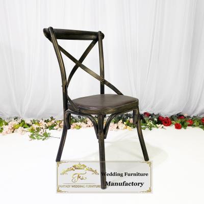 China Modern Customized Classic Color X Back Chair For Restaurant Tables And Chairs for sale