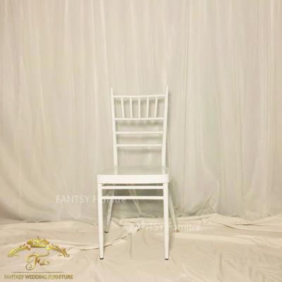 China Morden white chiavari banquet chiars with removable cushion for wedding for sale