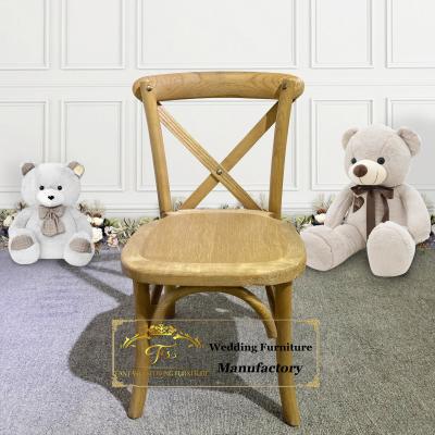 China Modern Wholesale Stackable Solid Wood Kids Chair For Party for sale