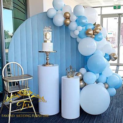 China High Quality Hotel PU MDF Round Church Backdrop Decoration / Hotel Furniture For Wedding Party for sale